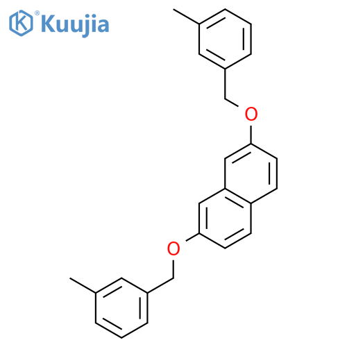 Naphthalene, 2,7-bis[(3-methylphenyl)methoxy]- structure