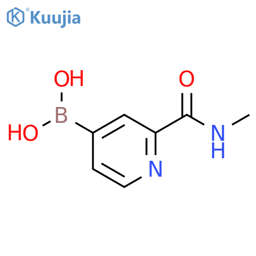 Boronic acid, B-[2-[(methylamino)carbonyl]-4-pyridinyl]- structure
