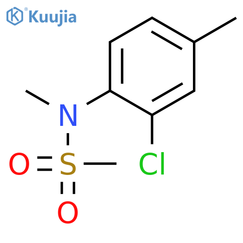 Methanesulfonamide, N-(2-chloro-4-methylphenyl)-N-methyl- structure