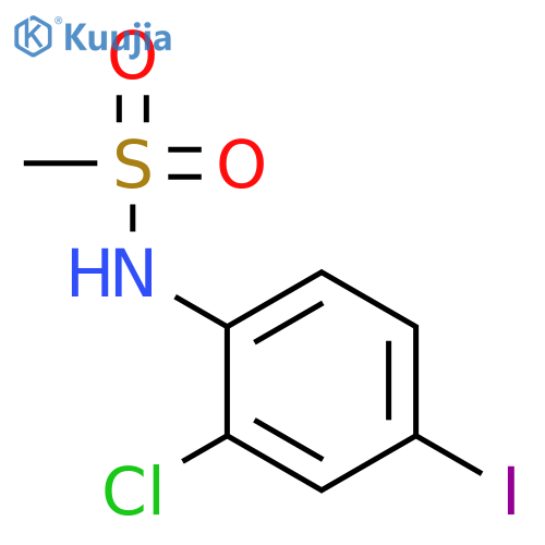 METHANESULFONAMIDE, N-(2-CHLORO-4-IODOPHENYL)- structure
