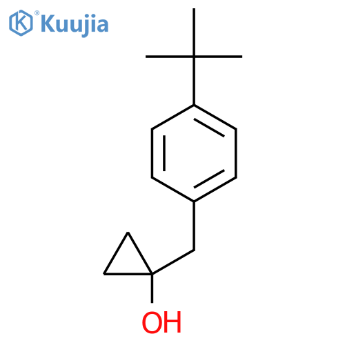 1-(4-tert-butylphenyl)methylcyclopropan-1-ol structure