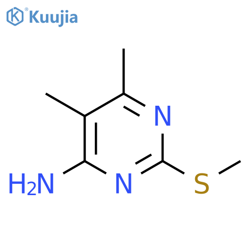 5,6-Dimethyl-2-(methylthio)-4-pyrimidinamine structure