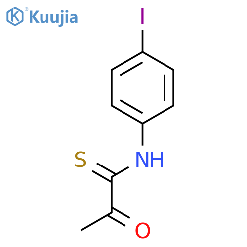 PROPANETHIOAMIDE, N-(4-IODOPHENYL)-2-OXO- structure