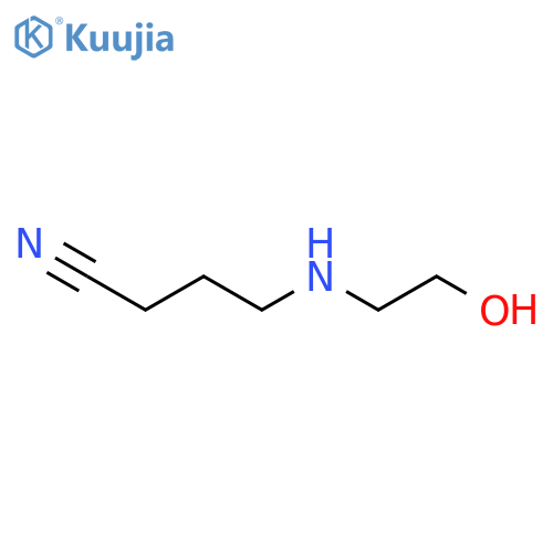 Butanenitrile, 4-[(2-hydroxyethyl)amino]- structure