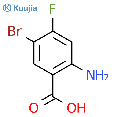 2-amino-5-bromo-4-fluoro-benzoic acid structure