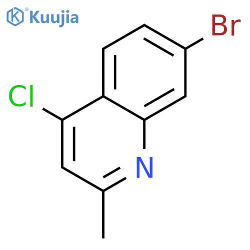 7-Bromo-4-chloro-2-methylquinoline structure