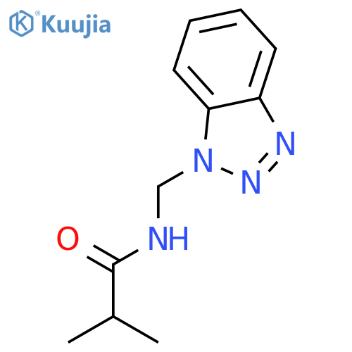 Propanamide, N-(1H-benzotriazol-1-ylmethyl)-2-methyl- structure