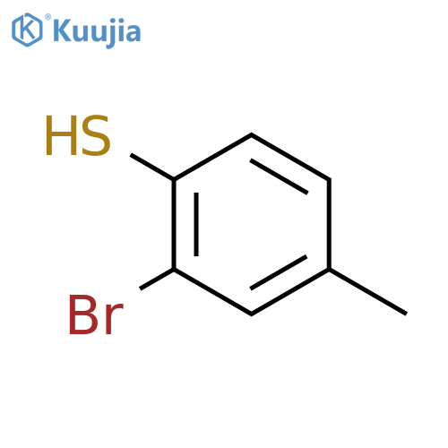 2-Bromo-4-methyl-benzenethiol structure