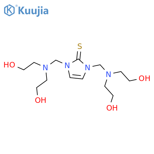 2H-Imidazole-2-thione, 1,3-bis[[bis(2-hydroxyethyl)amino]methyl]-1,3-dihydro- structure