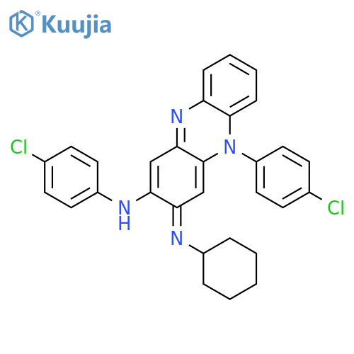2-Phenazinamine,N,5-bis(4-chlorophenyl)-3-(cyclohexylimino)-3,5-dihydro- structure