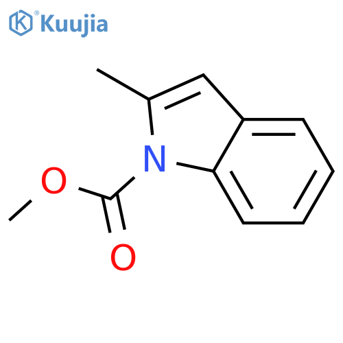 1H-Indole-1-carboxylicacid, 2-methyl-, methyl ester structure