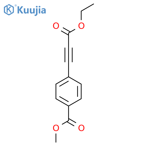 Benzoic acid, 4-(3-ethoxy-3-oxo-1-propynyl)-, methyl ester structure