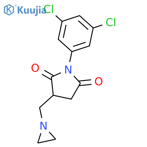 2,5-Pyrrolidinedione, 3-(1-aziridinylmethyl)-1-(3,5-dichlorophenyl)- structure