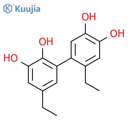 5,6'-diethylbiphenyl-2,3,3',4'-tetrol structure
