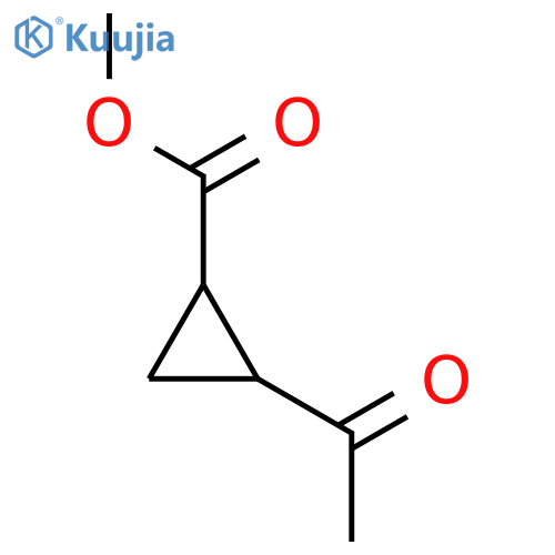 methyl 2-acetylcyclopropane-1-carboxylate structure