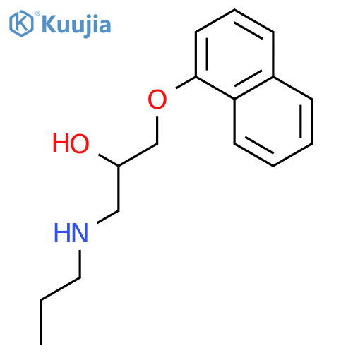 2-Propanol, 1-(1-naphthalenyloxy)-3-(propylamino)-, (±)- structure