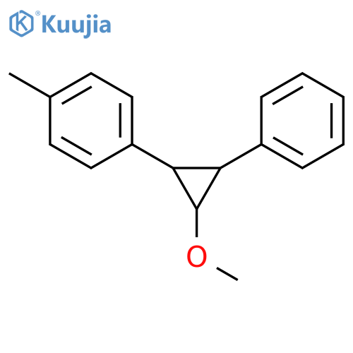 Benzene, 1-(2-methoxy-3-phenylcyclopropyl)-4-methyl- structure