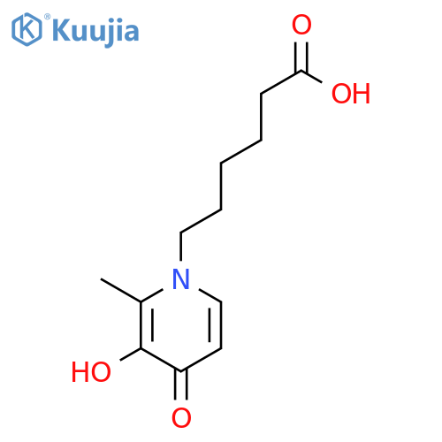 1(4H)-Pyridinehexanoic acid, 3-hydroxy-2-methyl-4-oxo- structure
