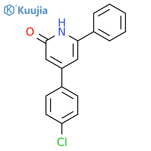 2(1H)-Pyridinone, 4-(4-chlorophenyl)-6-phenyl- structure