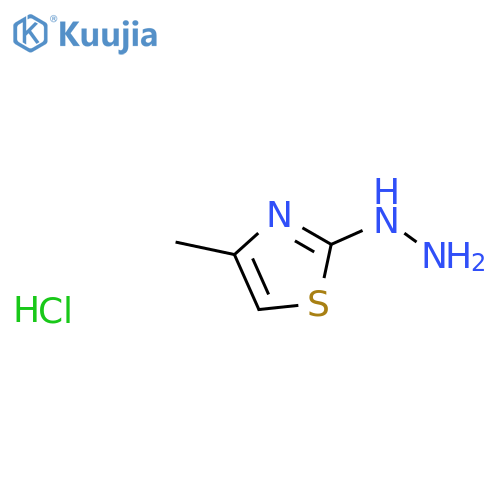 2-Hydrazino-4-methyl-1,3-thiazole Hydrochloride structure