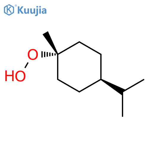 Hydroperoxide, 1-methyl-4-(1-methylethyl)cyclohexyl, trans- (9CI) structure