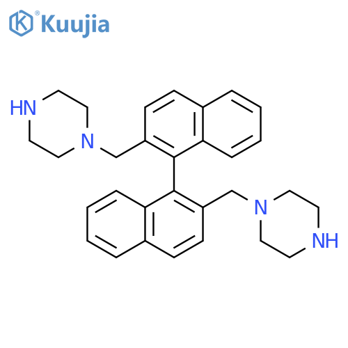 Piperazine, 1,1'-[[1,1'-binaphthalene]-2,2'-diylbis(methylene)]bis-, (±)- structure