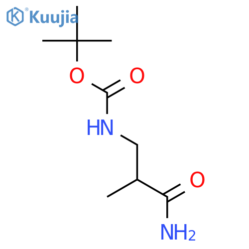 Carbamic acid,(3-amino-2-methyl-3-oxopropyl)-, 1,1-dimethylethyl ester (9CI) structure