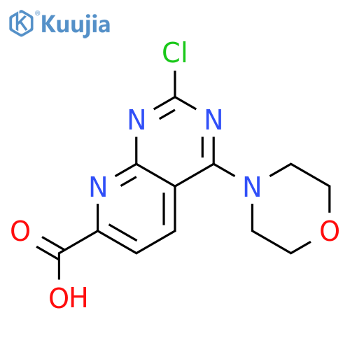 2-Chloro-4-morpholinopyrido-2,3-dpyrimidine-7-carboxylic acid structure