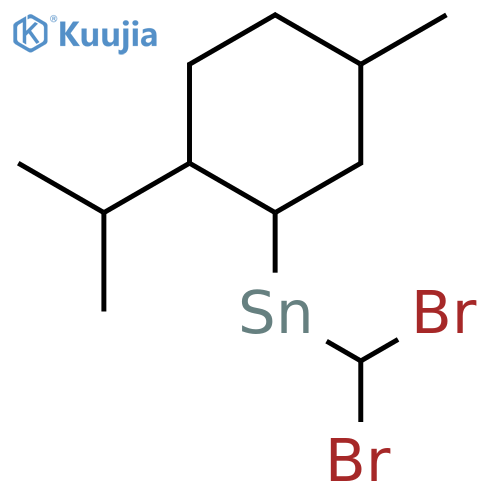 Stannane,dibromomethyl[(1R,2S,5R)-5-methyl-2-(1-methylethyl)cyclohexyl]- structure