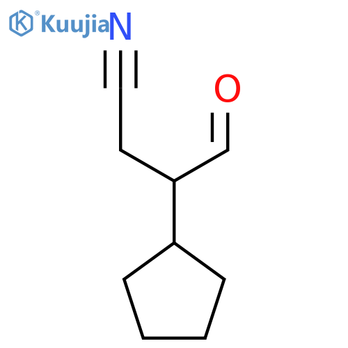 3-Cyclopentyl-4-oxobutanenitrile structure