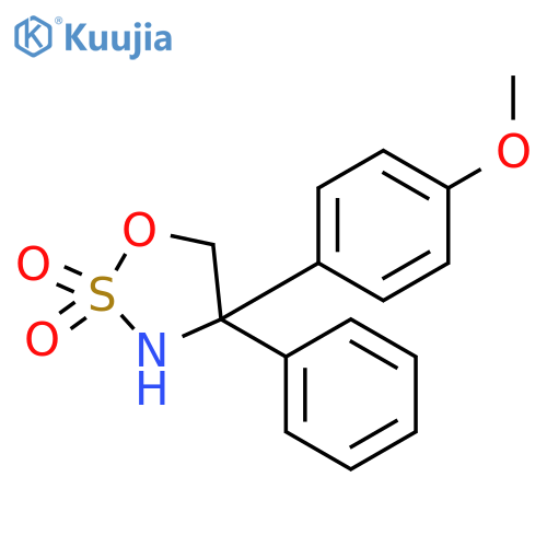 1,2,3-Oxathiazolidine, 4-(4-methoxyphenyl)-4-phenyl-, 2,2-dioxide, (4R)- structure
