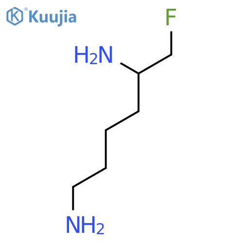 1,5-Hexanediamine, 6-fluoro-, (±)- structure