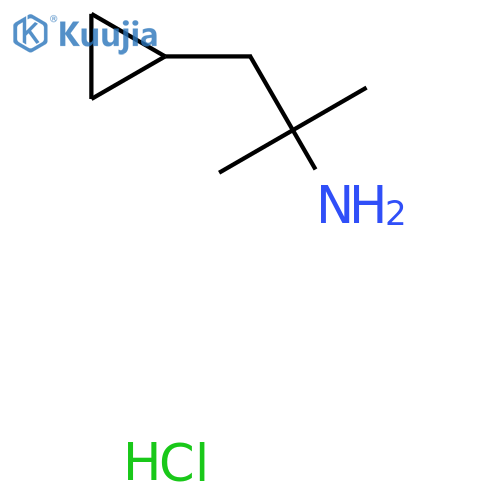 1-cyclopropyl-2-methyl-propan-2-amine;hydrochloride structure