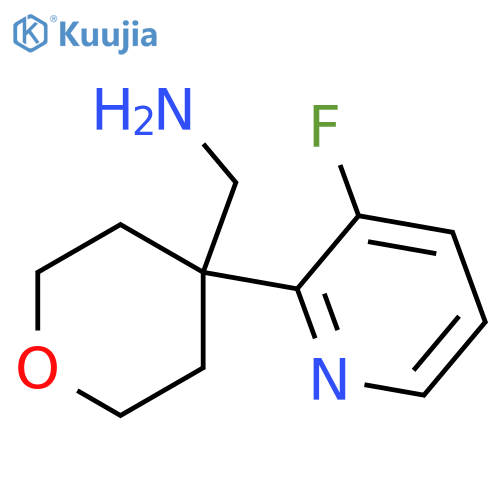 [4-(3-Fluoropyridin-2-yl)oxan-4-yl]methanamine structure