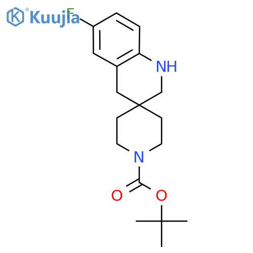 Tert-Butyl 6'-fluoro-2',4'-dihydro-1'H-spiro[piperidine-4,3'-quinoline]-1-carbox structure