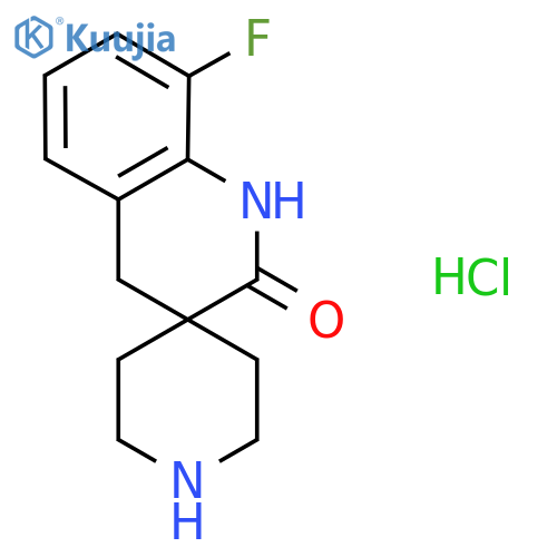 8'-Fuoro-2',4'-dihydro-1'H-spiro[piperidine-4,3'-quinoline]-2'-one hydrochloride structure
