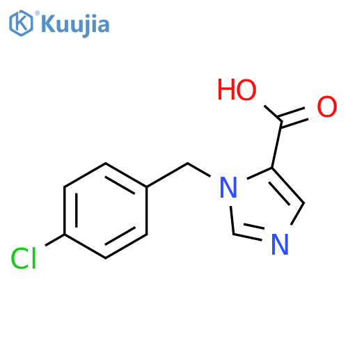1-(4-Chlorobenzyl)-1H-imidazole-5-carboxylic acid structure