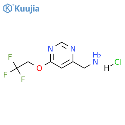[6-(2,2,2-Trifluoroethoxy)pyrimidin-4-yl]methanamine hydrochloride structure