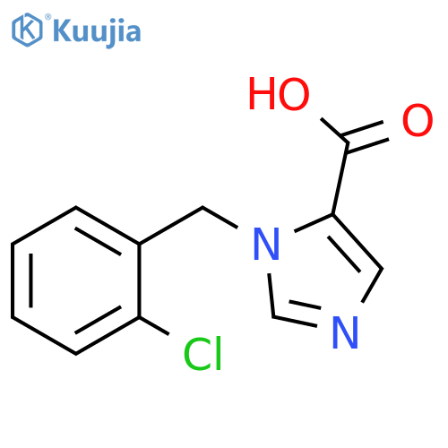 1-(2-Chlorobenzyl)-1H-imidazole-5-carboxylic acid structure