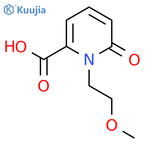 1-(2-Methoxyethyl)-6-oxo-1,6-dihydropyridine-2-carboxylic acid structure