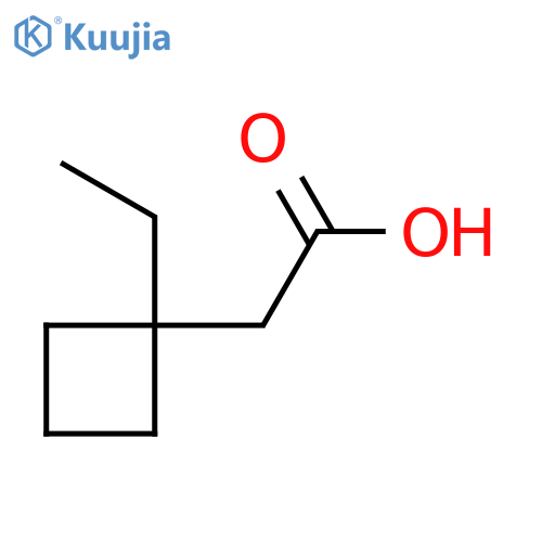 2-(1-Ethylcyclobutyl)acetic acid structure