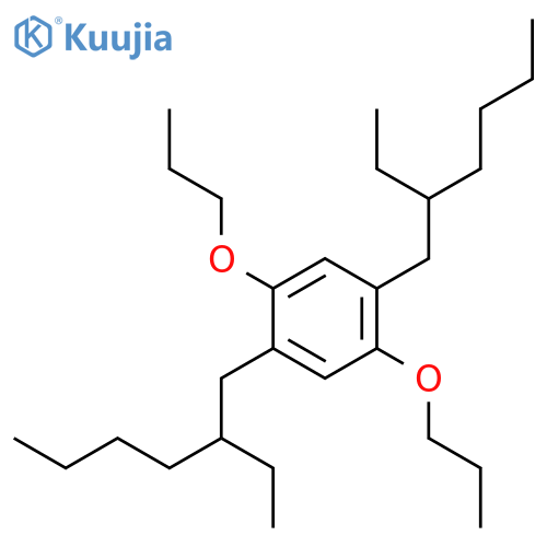 Benzene, 1,4-bis(2-ethylhexyl)-2,5-dipropoxy- structure