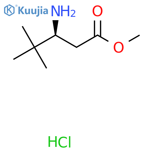 (S)-Methyl 3-Amino-4,4-dimethylpentanate Hydrochloride structure
