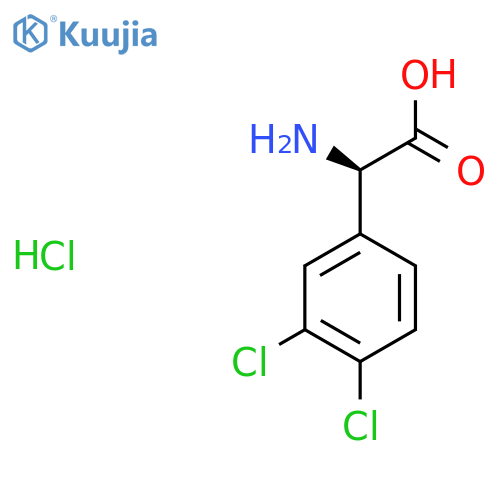 (R)-2-Amino-2-(3,4-dichlorophenyl)acetic acid hydrochloride structure