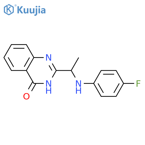 4(1H)-Quinazolinone, 2-[1-[(4-fluorophenyl)amino]ethyl]- structure