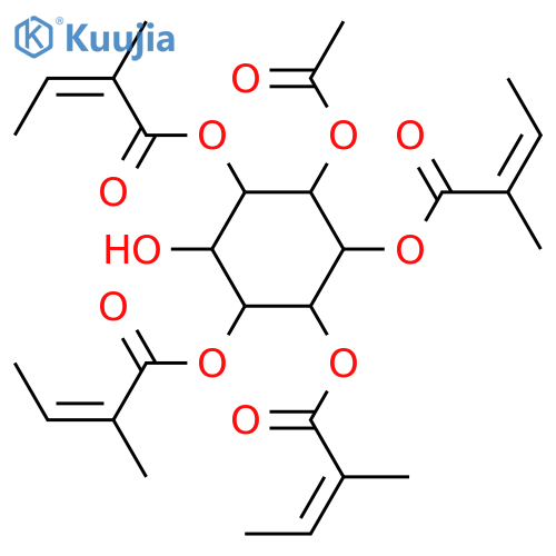 myo-Inositol; 1,2,3,5-Tetraangeloyl, 4-Ac structure