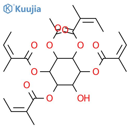 myo-Inositol; 1,2,4,5-Tetraangeloyl, 3-Ac structure
