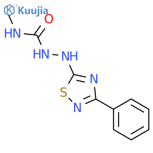 Hydrazinecarboxamide, N-methyl-2-(3-phenyl-1,2,4-thiadiazol-5-yl)- structure