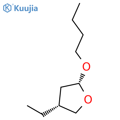 Furan, 2-butoxy-4-ethyltetrahydro-, cis- structure