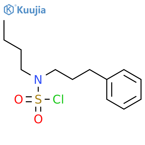 Sulfamoyl chloride, butyl(3-phenylpropyl)- structure